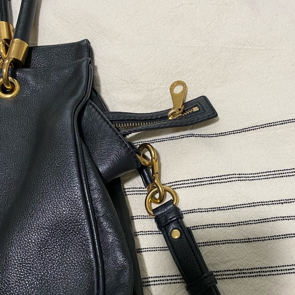 MARC by Marc Jacobs Black Leather Satchel Handbag - Picture 6 of 11